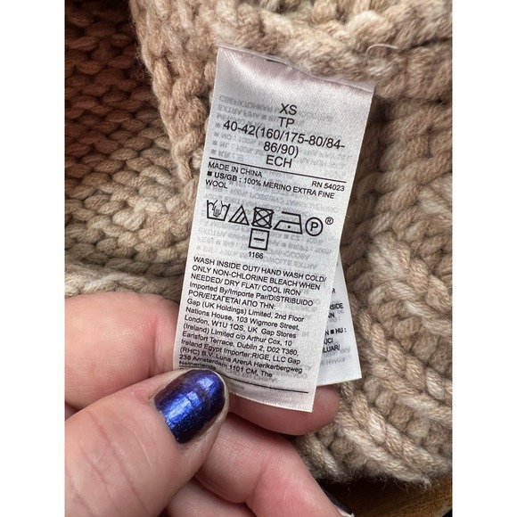 Banana Republic Popcorn Stitch Knit Pullover Sweater SZ XS in Baja Sand - Picture 4 of 8